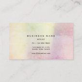 Pastel Pink Gold Grungy Dandelion Confetti Vip Visitekaartje (Achterkant)