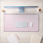 Pastel Pink Gradient Calligraphy Personalized Bureaumat<br><div class="desc">A trendy personalized pastel pink desk mat. This minimalist design features a soft gradient pink and modern calligraphy script font.</div>