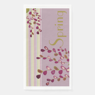 Pastel Pink Green en Mauve Artsy Servet