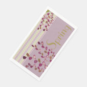 Pastel Pink Green en Mauve Artsy Servet (Hoek)