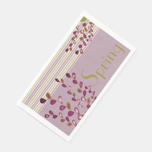 Pastel Pink Green en Mauve Artsy Servet (Hoek)