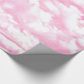 Pastel Pink Happy Clouds-decoratie Cadeaupapier (Hoek)