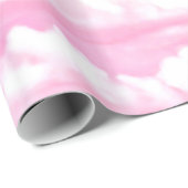 Pastel Pink Happy Clouds-decoratie Cadeaupapier (Rol Hoek)