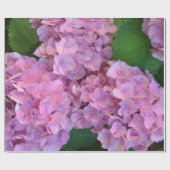 Pastel pink Hortensia hydrangea bloom Cadeaupapier (Vlak)