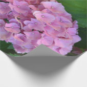 Pastel pink Hortensia hydrangea bloom Cadeaupapier (Hoek)
