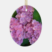 Pastel pink Hortensia hydrangea bloom Keramisch Ornament (Rechts)