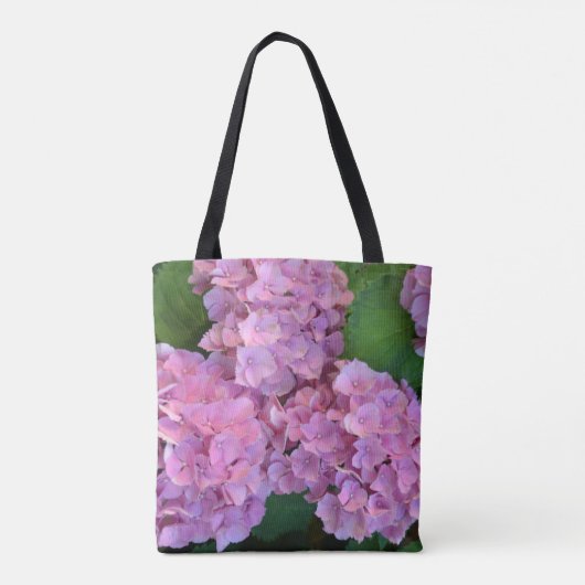 Pastel pink Hortensia hydrangea bloom Tote Bag (Achterkant)