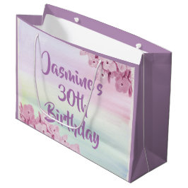  Pastel Pink Hydrangea Waterverf Groot Cadeauzakje