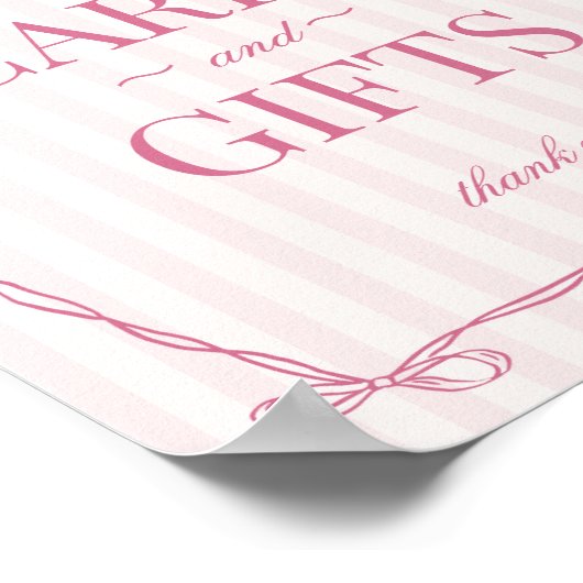 Pastel Pink Lingerie Bachelorette Cards & Gifts Poster (Hoek)
