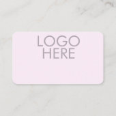 Pastel Pink & Mauve Gradient Modern Business card Visitekaartje (Achterkant)