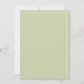 Pastel pink mint gold eucalyptus leaf wedding kaart (Achterkant)