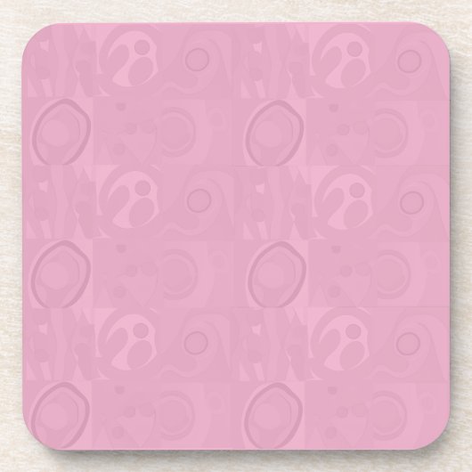 Pastel Pink Mother's Day Collection Bier Onderzetter (Voorkant)