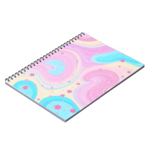 pastel pink notebook notitieboek (Linkerzijde)