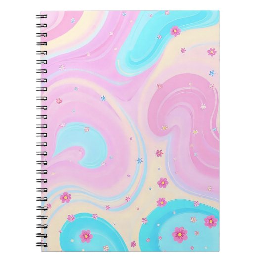 pastel pink notebook notitieboek (Voorkant)