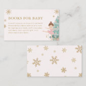Pastel Pink Nutcracker Books for Baby Card Informatiekaartje (Voorkant / Achterkant)