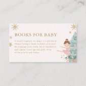 Pastel Pink Nutcracker Books for Baby Card Informatiekaartje (Voorkant)