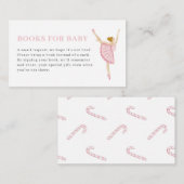 Pastel Pink Nutcracker Books for Baby Card Informatiekaartje (Voorkant / Achterkant)