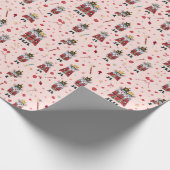 Pastel Pink Nutcracker's Mouse King Cadeaupapier (Hoek)