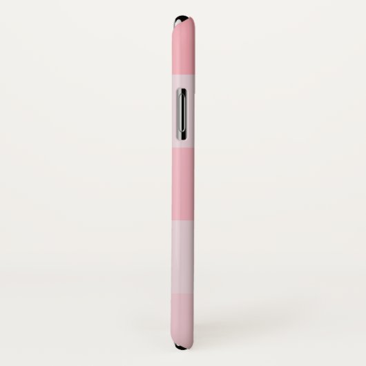 Pastel Pink Ombre Stripe Persoonlijke benaming Case-Mate iPhone Case (Achterkant / rechts)