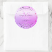 Pastel Pink Paars Product Labels juwelen Monogram (Tas)