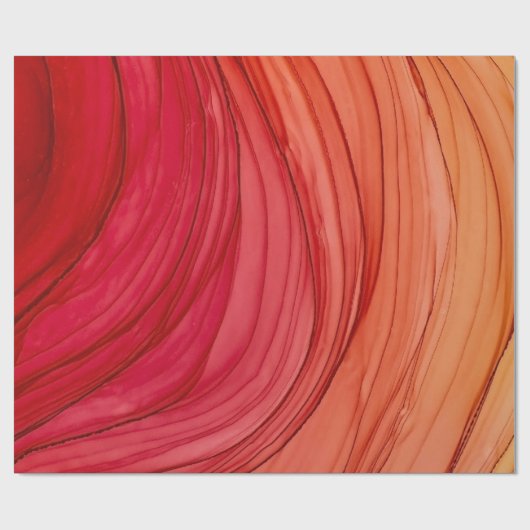 PASTEL PINK PEACH ABSTRACT MIX-overlooppapier Cadeaupapier (Vlak)