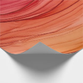 PASTEL PINK PEACH ABSTRACT MIX-overlooppapier Cadeaupapier (Hoek)