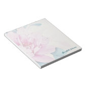 Pastel Pink Peony Waterverf, Feminine Floral Notitieblok (Schuin)