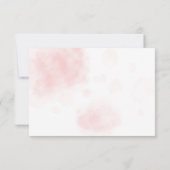 Pastel Pink Peony Waterverf Wash RSVP (Achterkant)
