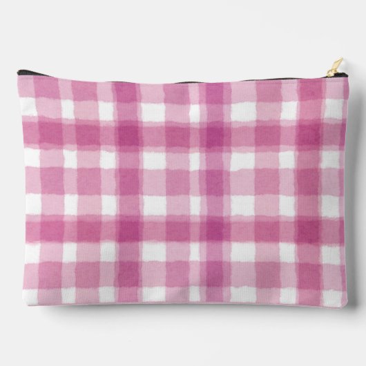 Pastel Pink Plaid Custom  Etui (Achterkant)