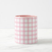 Pastel Pink Plaid – Soft Aesthetic Seamless Mok (Midden)