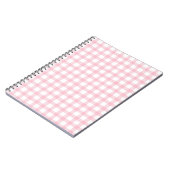 Pastel Pink Plaid – Soft Aesthetic Seamless  Notitieboek (Linkerzijde)
