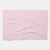 Pastel Pink polka dots Kitchen Towel Theedoek (Horizontaal)