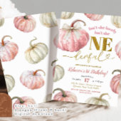 Pastel Pink Pumpkin is niet haar prachtige verjaar Kaart