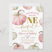 Pastel Pink Pumpkin is niet haar prachtige verjaar Kaart (Voorkant)