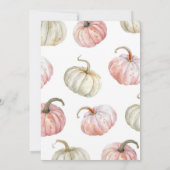 Pastel Pink Pumpkin is niet haar prachtige verjaar Kaart (Achterkant)