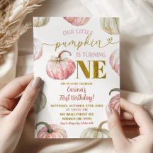 Pastel Pink Pumpkin wordt een verjaardag