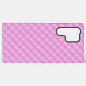 Pastel Pink Purple Gingham Check Phone Case Samsung Galaxy Hoesje (Achterkant horizontaal)