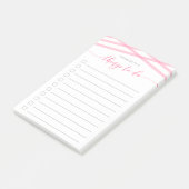 Pastel Pink Relax Script Wat te doen lijst Post-it® Notes (Schuin)