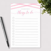 Pastel Pink Relax Script Wat te doen lijst Post-it® Notes