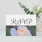 Pastel Pink Rose RSVP (Staand voorkant)