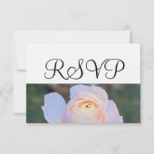 Pastel Pink Rose RSVP Kaartje (Voorkant)