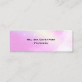 Pastel Pink Sky met gele regenboog Mini Visitekaartje (Voorkant)