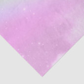 Pastel Pink Sky met gele regenboog Tissuepapier (Detail)