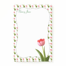 Pastel Pink Spring Tulip Floral Foto