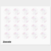 Pastel Pink Sprinkle Bakery Ingredient Ronde Sticker (Vel)