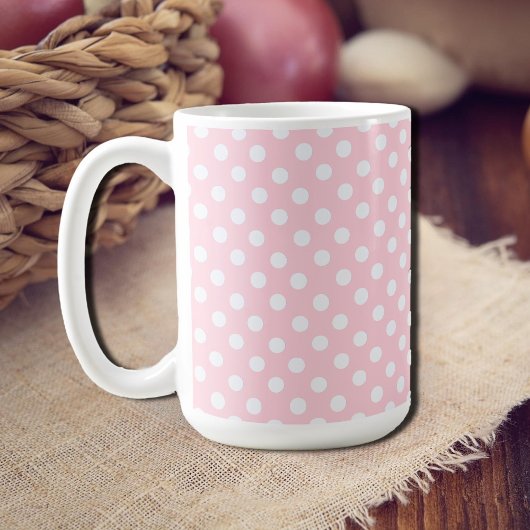 Pastel Pink-stippen Koffiemok