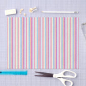 Pastel Pink Stripes Tissuepapier (Craft)