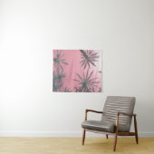 Pastel Pink Sunset Palm Trees Wandkleed (In Situ (horizontaal))