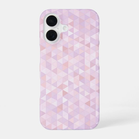 Pastel Pink Triangle Pattern iPhone 16 Hoesje (Achterkant)