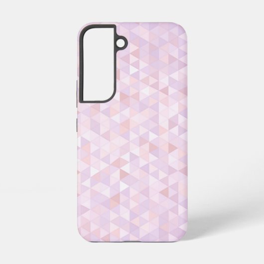 Pastel Pink Triangle Pattern Samsung Galaxy Hoesje (Achterkant)